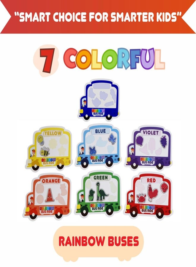 BRAIN BASKET Educational Puzzle Combo - Count My Cookies & Rainbow Bus Ride | Wooden Memory & Learning Toys for Kids (2-8 Years)| Puzzle & Scrabble Game for Kids - Image 5